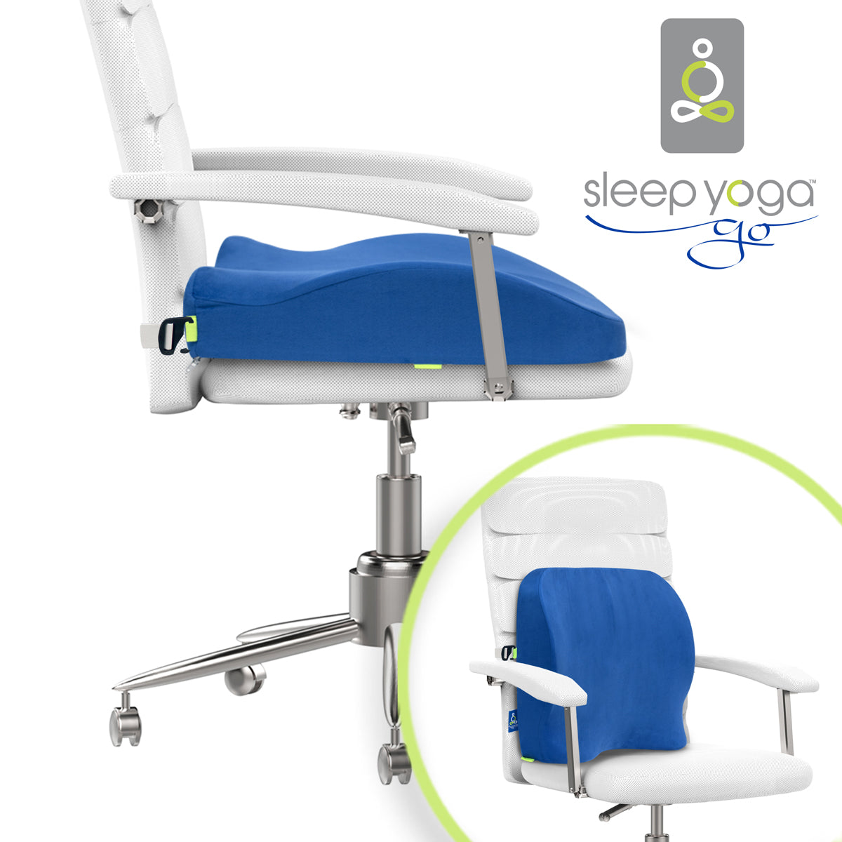 Sleep Yoga GO Oversize Seat Cushion & Lumbar Support