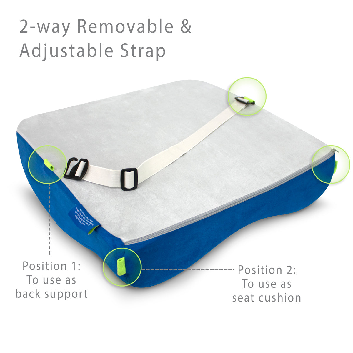 Sleep Yoga GO Oversize Seat Cushion & Lumbar Support